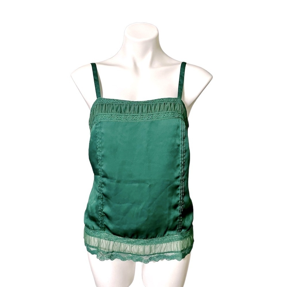 Ann Taylor Loft Camisole Tank Size 6 Dark Green